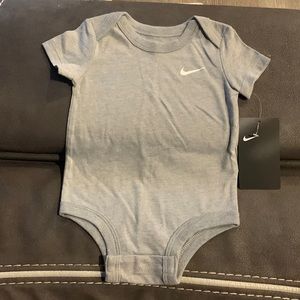 6 month Grey Nike onesie